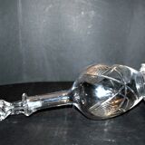 Baccarat crystal decanter aswan art deco model 1930 cut feather sheets