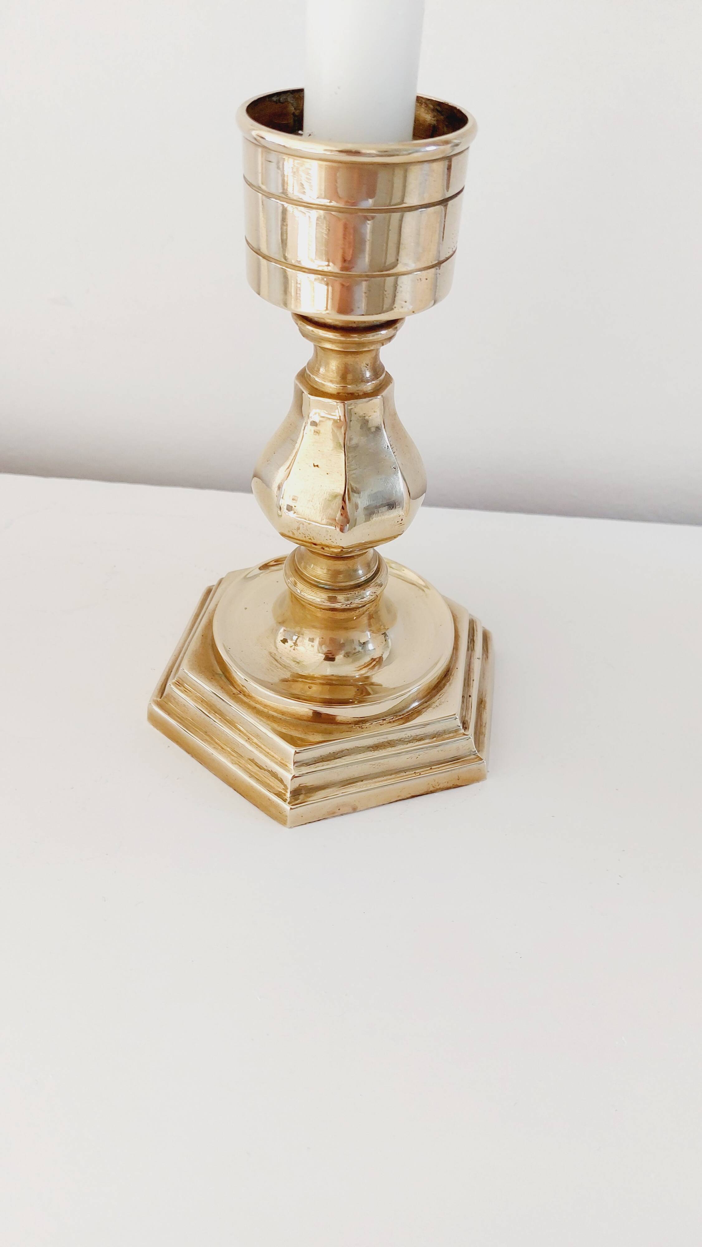 Vintage brass candle holder