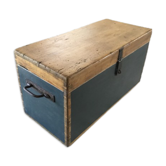 Painted wood chest