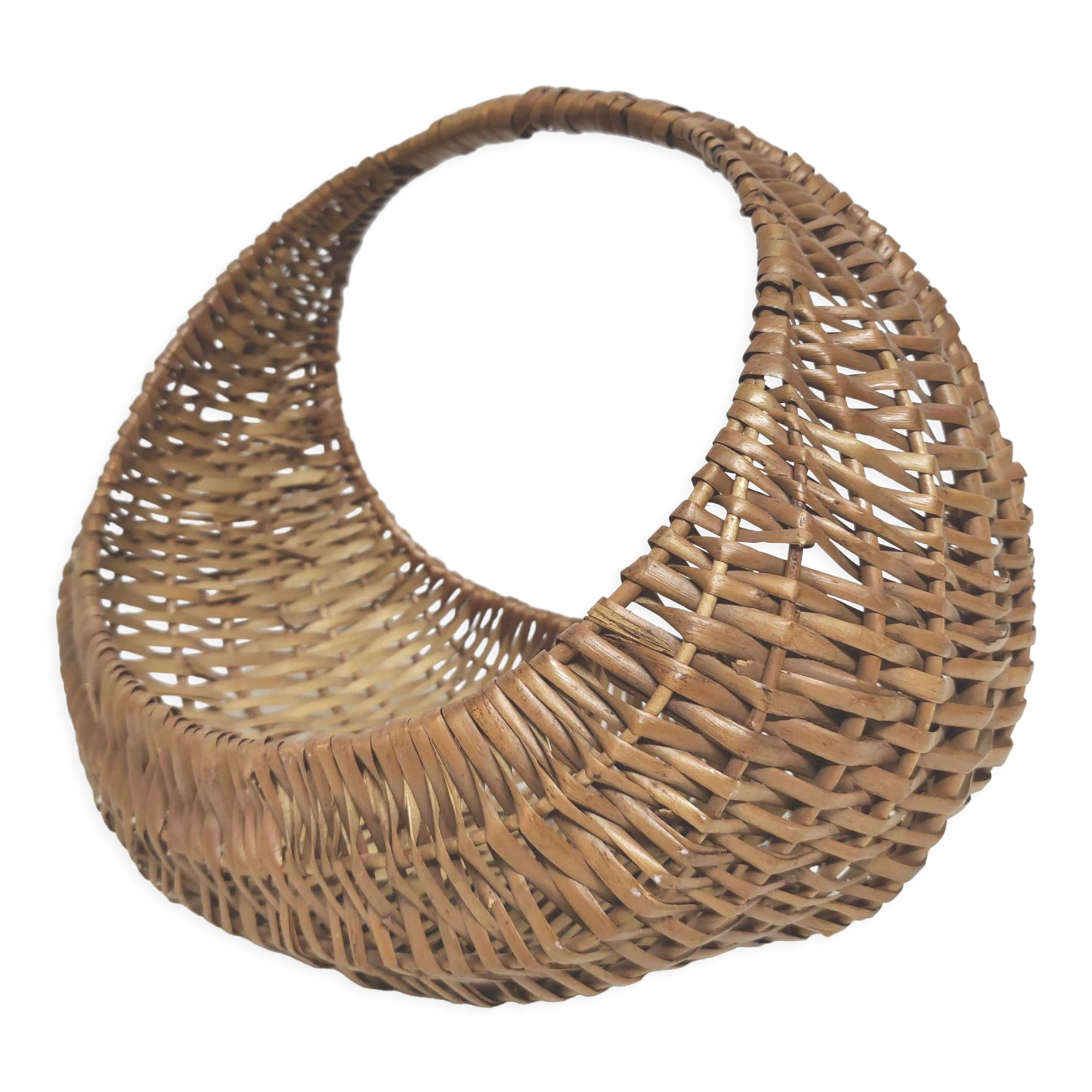 Panier gondole riviera osier 1960