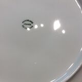 3 white porcelain plates