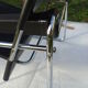 Wassilly chair in black and chrome leather byMarcel Breuer