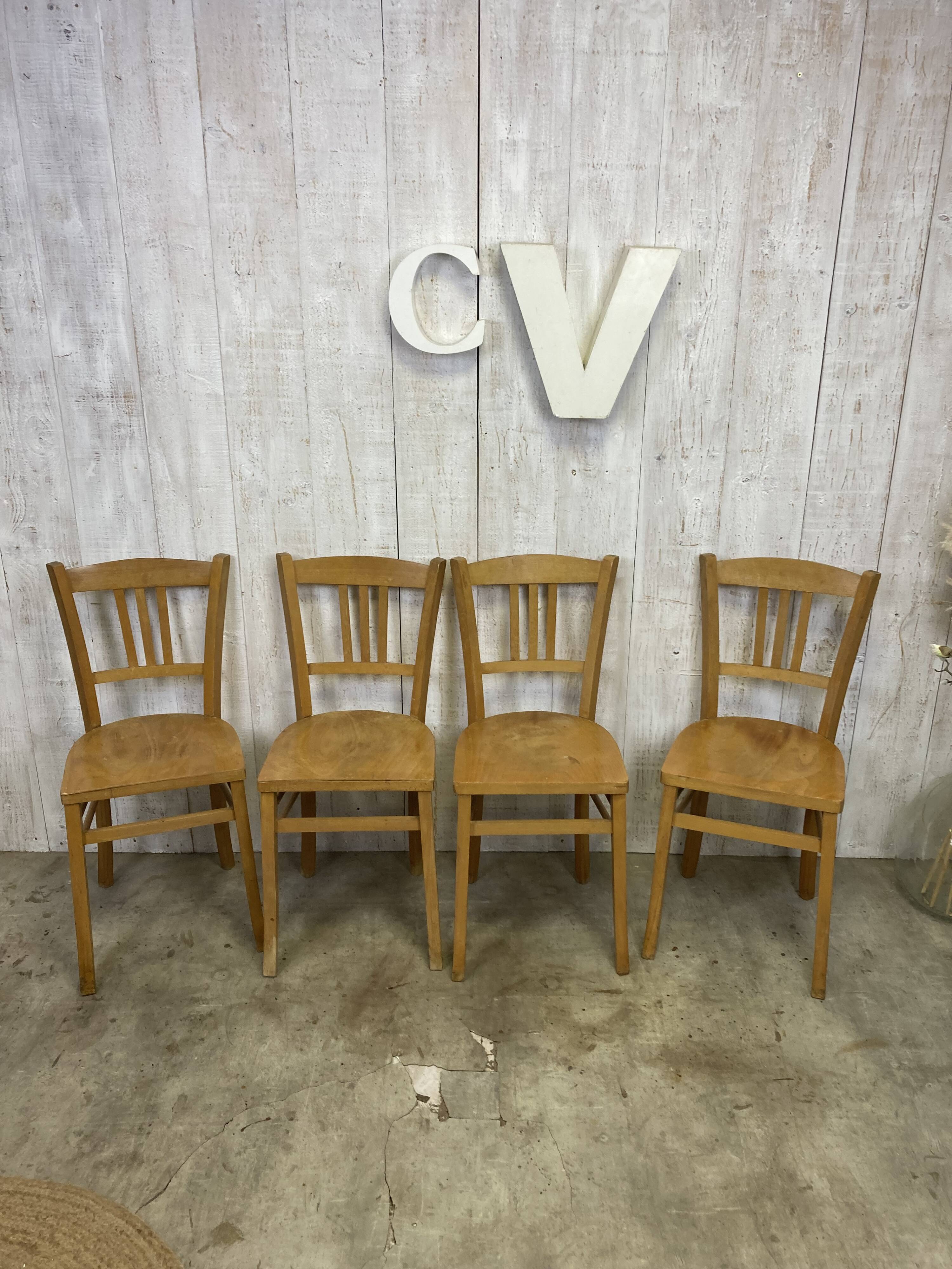 Set of 4 bistro chairs