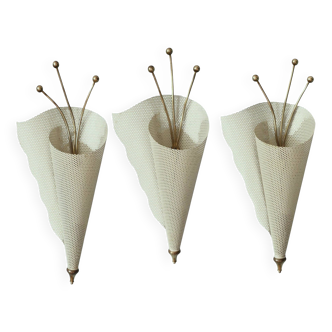 Kobis & Lorence 1950 vintage wall lights