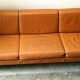 Canapé 3 places mobilier international cuir années 70-80