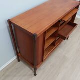 1950s mid-century teak storage cabinet bar F.lli Proserpio