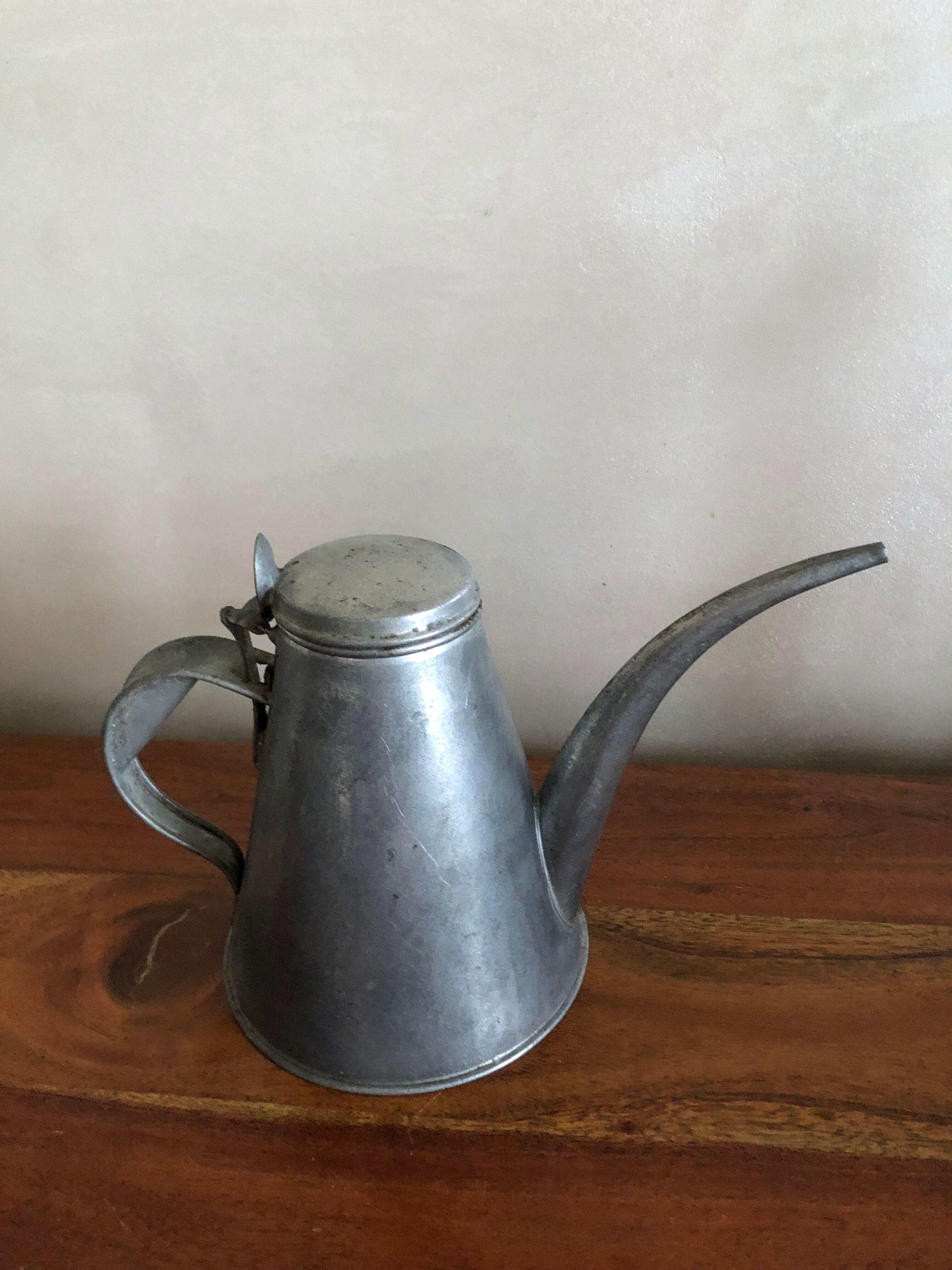 Plant watering can pitcher, zinc orchids
