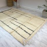 Handmade moroccan berber carpet 256 x 200 cm