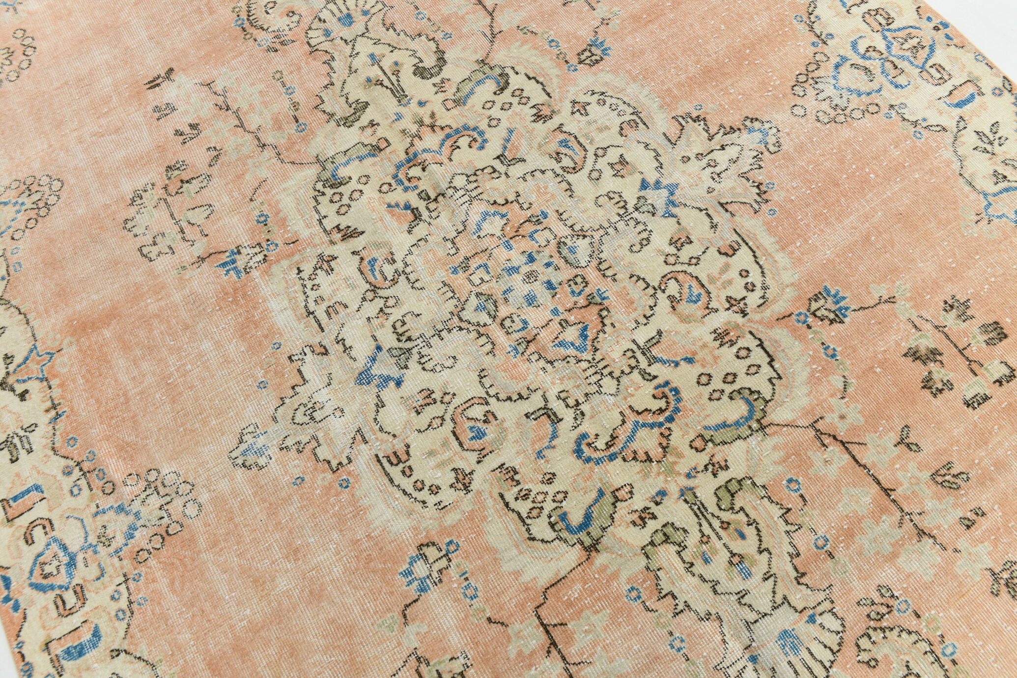 7x10 oriental peach turkish rug 206x309cm