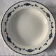 Lot of 8 flat plates and 8 hollow plates in ancient blue salins earthenware