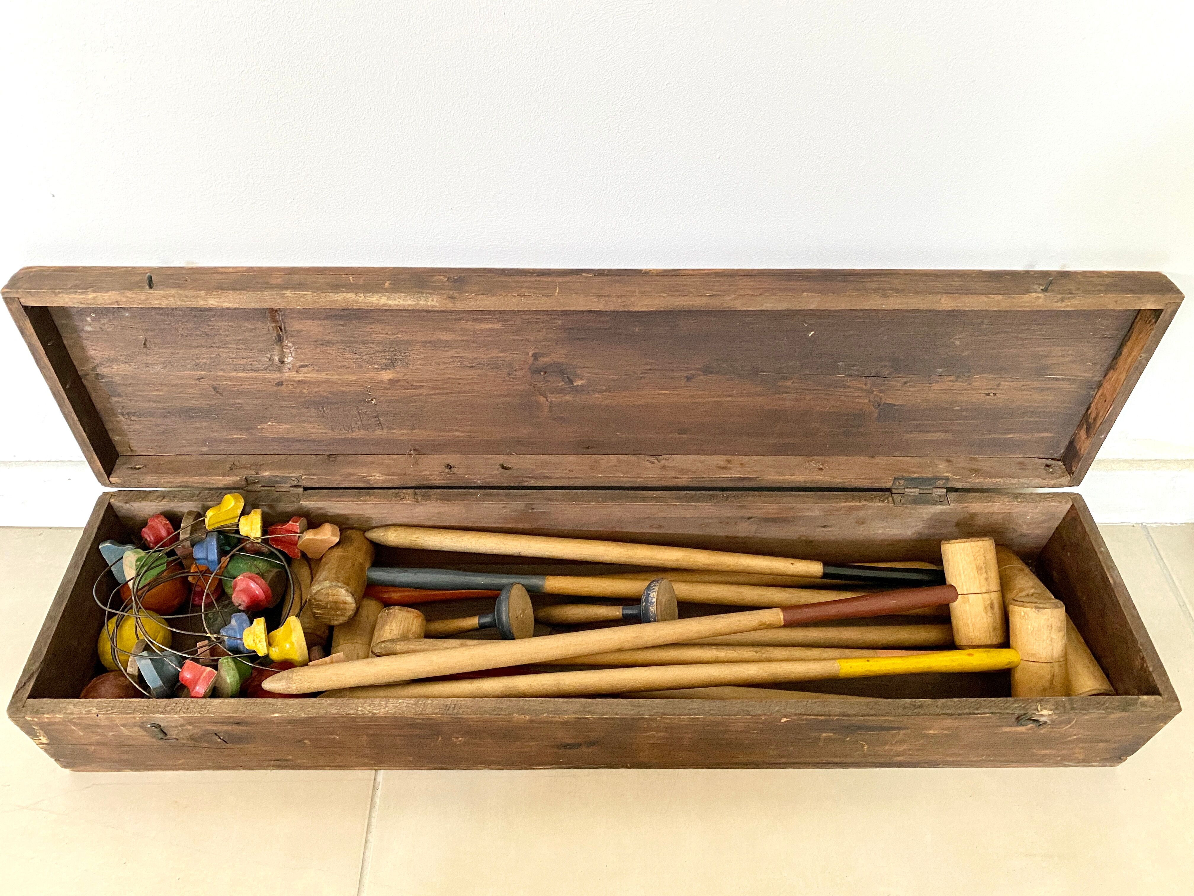 Old living room croquet game