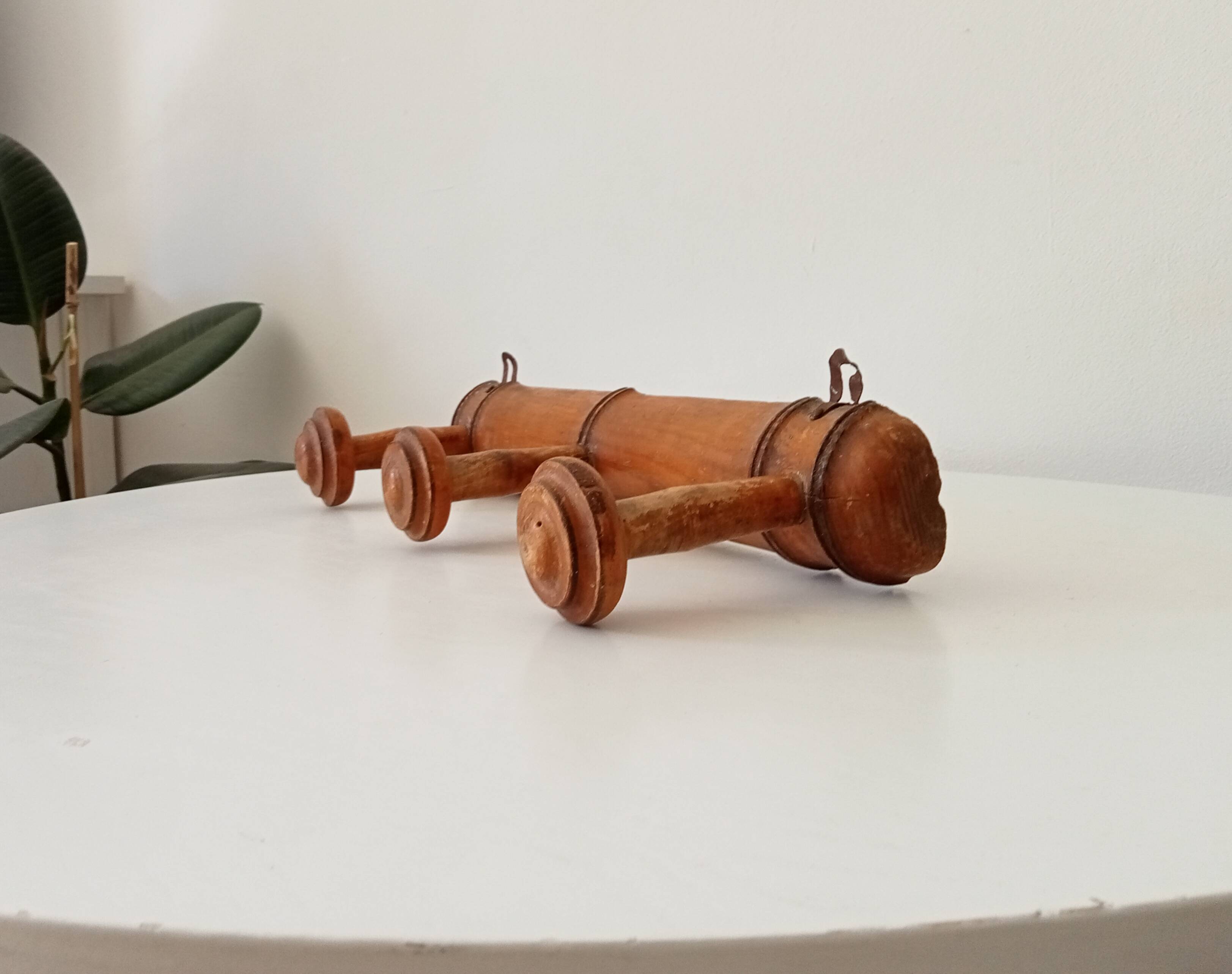 Vintage popular art coat rack from the 1950s