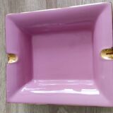 Vintage fine pink and gold porcelain ashtray