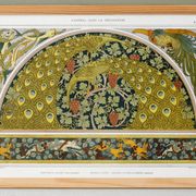 Affiche “Paons et vigne”, d’après une lithographie art nouveau de 1897