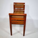 Empire wickerwork bench Antique style wickerwork walnut bench