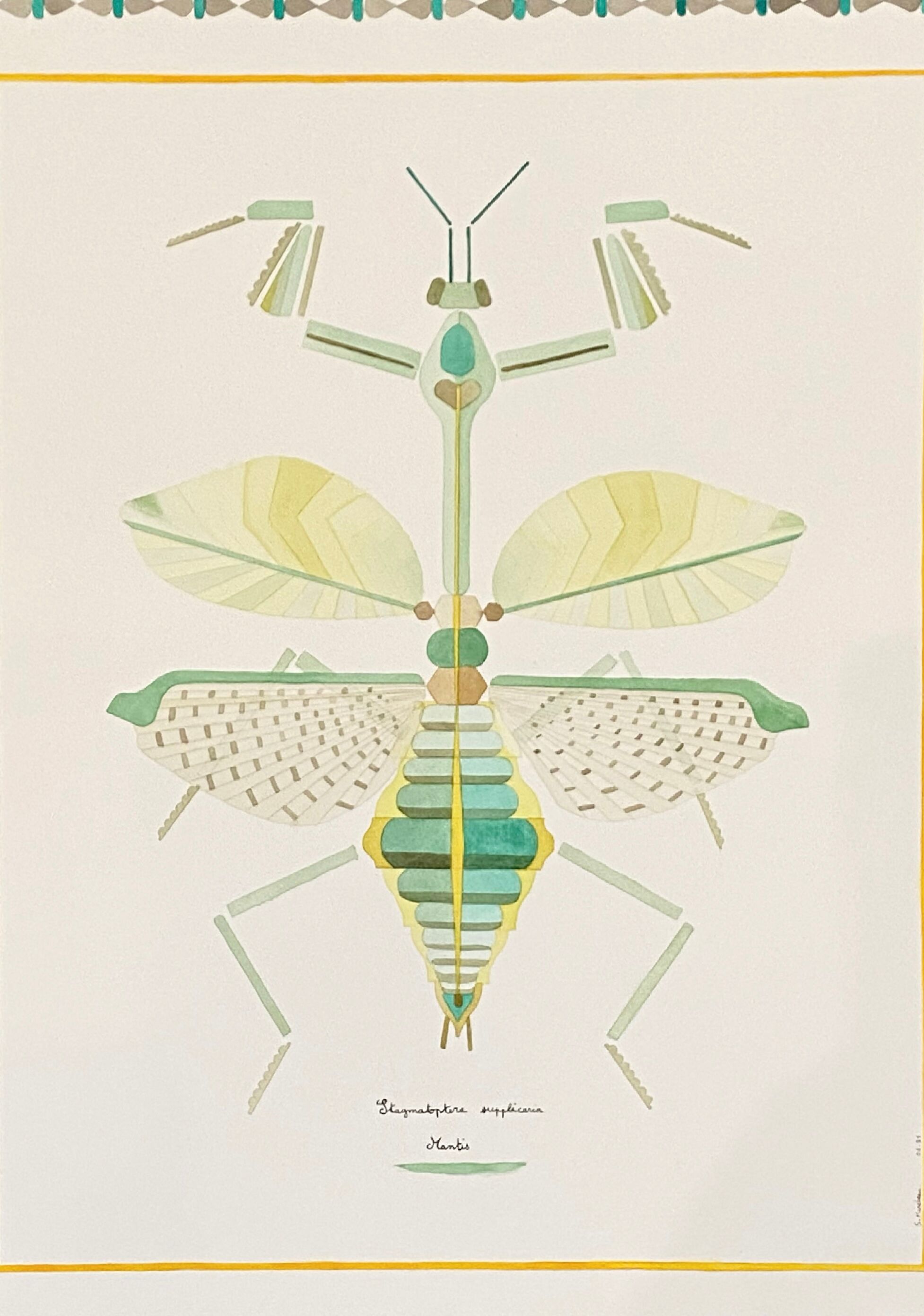 Trumeau old gilded mirror