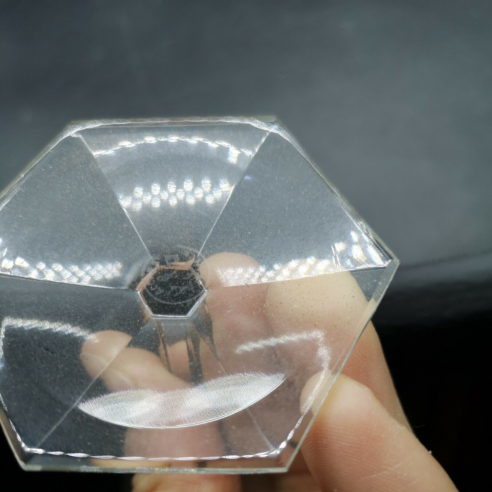 Series of 6 Baccarat model Malmaison wine glasses signed