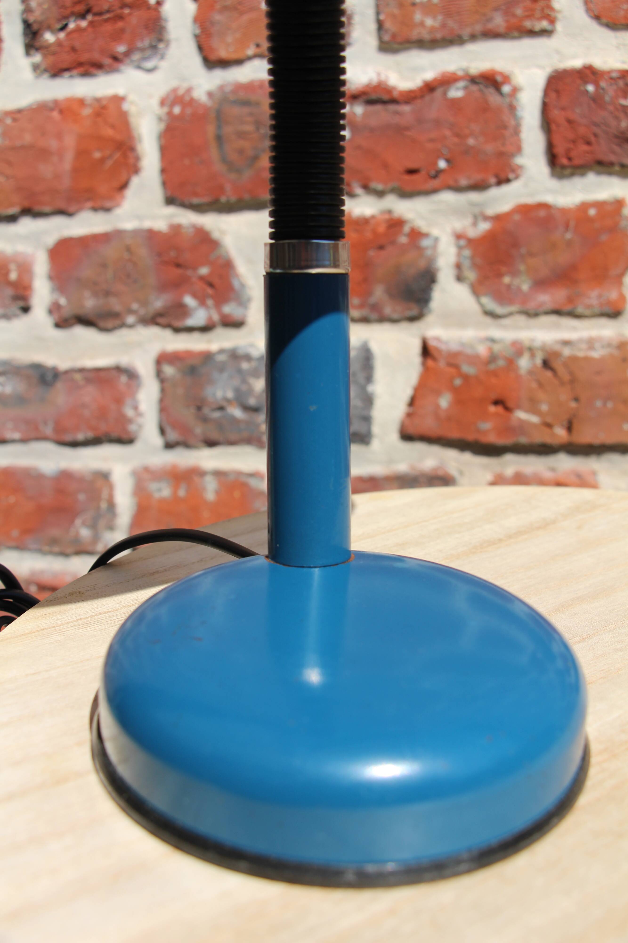 70's blue NARVA VEB desk lamp