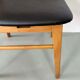 Danish design chairs in teak & skai 1960
