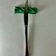 Knife holders in green ceramic Vallauris vintage 1950