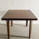 Pierre jeanneret squared wooden dining table, 1950s