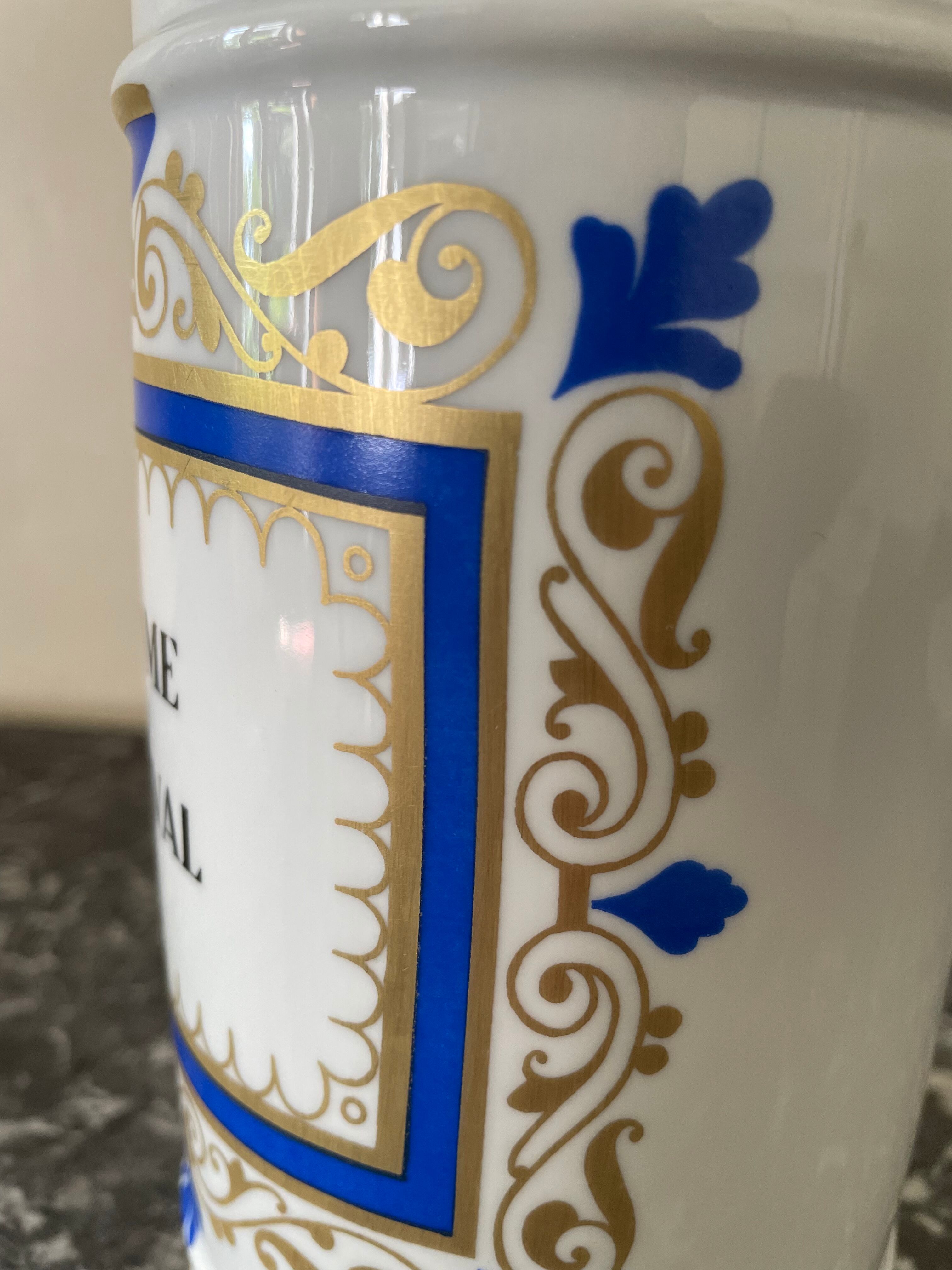 Limoges Ternet porcelain medicine jar