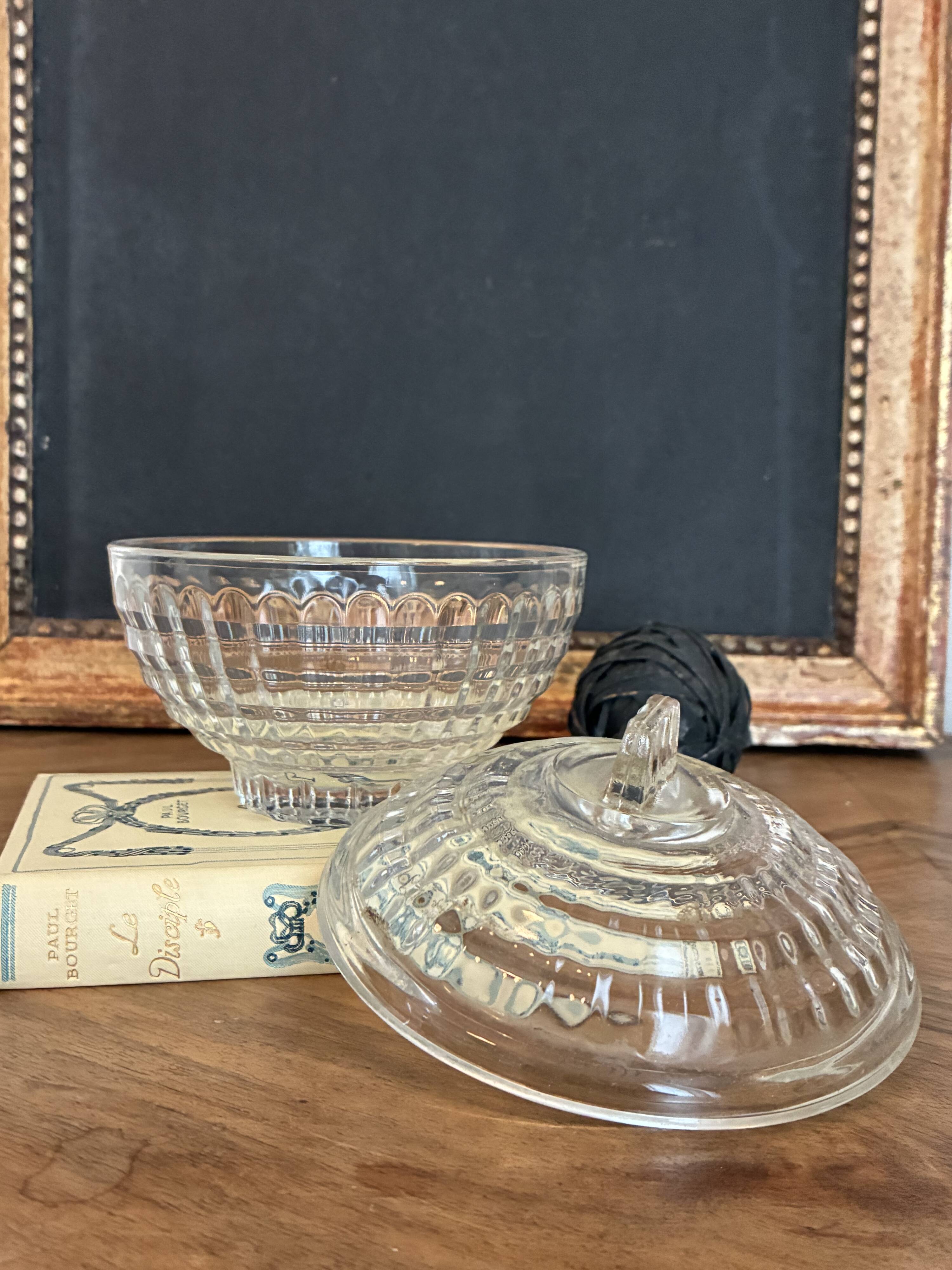 glass sugar bowl