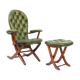 Rest chair and its ottoman