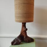 Lampe pied en bois