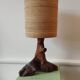 Wooden foot lamp