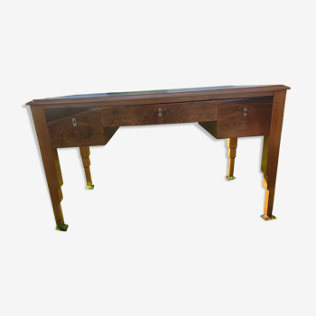 Art deco walnut desk