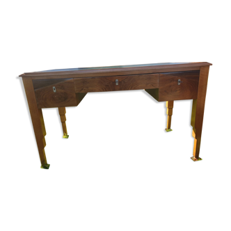 Art deco walnut desk