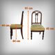 Pair of Mahogany Chairs, Restoration Period – 1st part of the 19th century