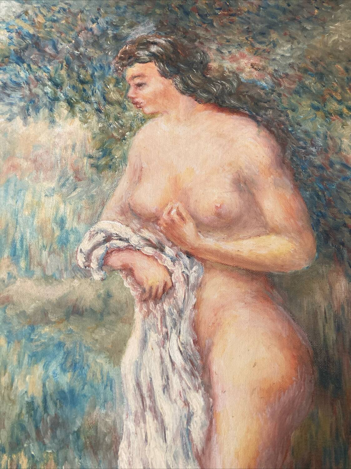 Oil on canvas nude woman romanticism