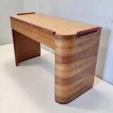 Art Deco Walnut, Birch and Beech Writing Desk, Brianza, Italy