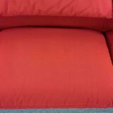 Maralunga 3-seater Sofa red by Vico Magistretti for Cassina, Italy