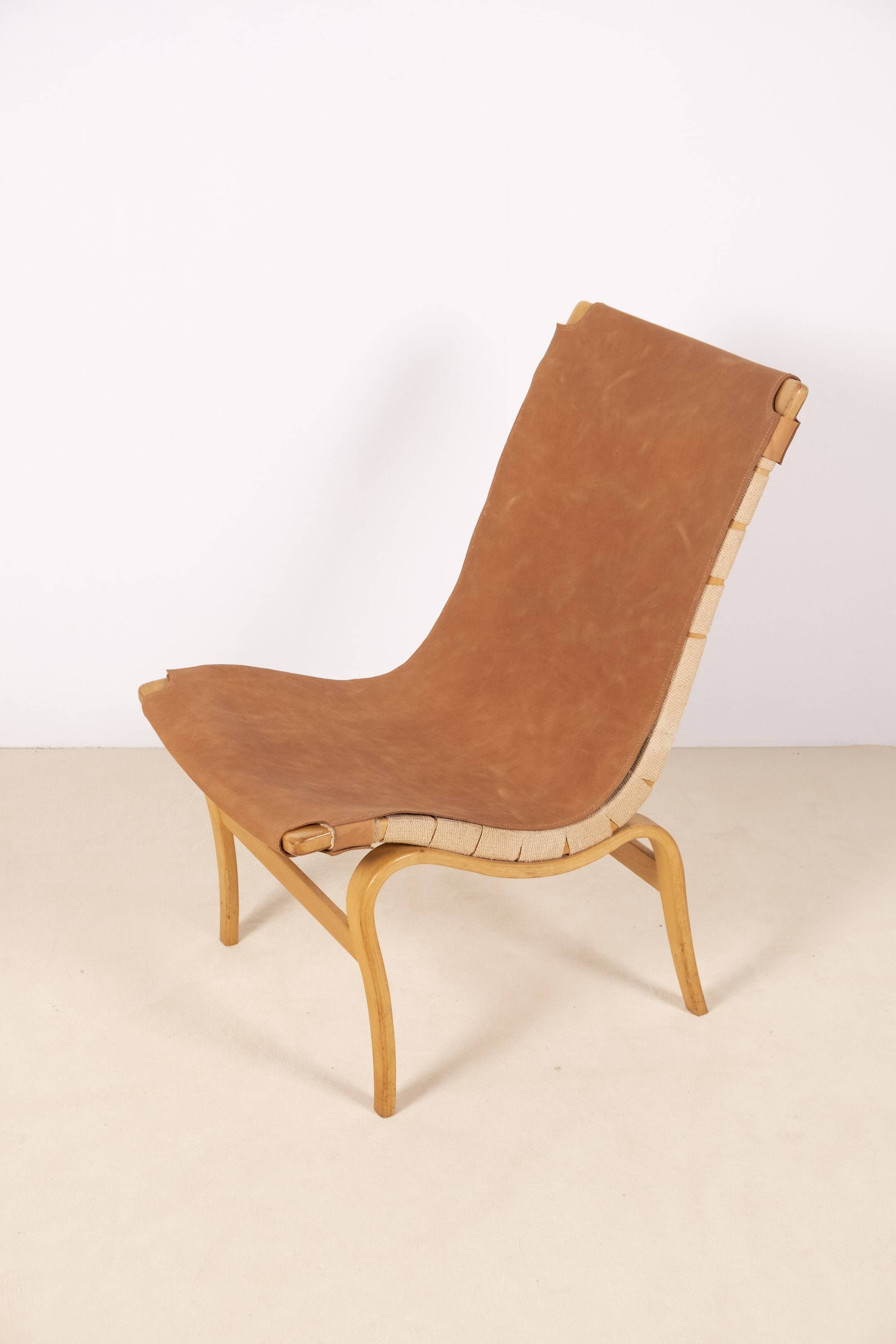 1 fauteuil lounge « Eva » de Bruno Mathsson, Suède des années 1960
