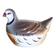 Michel Caugant terrine, partridge-shaped terrine, earthenware bird