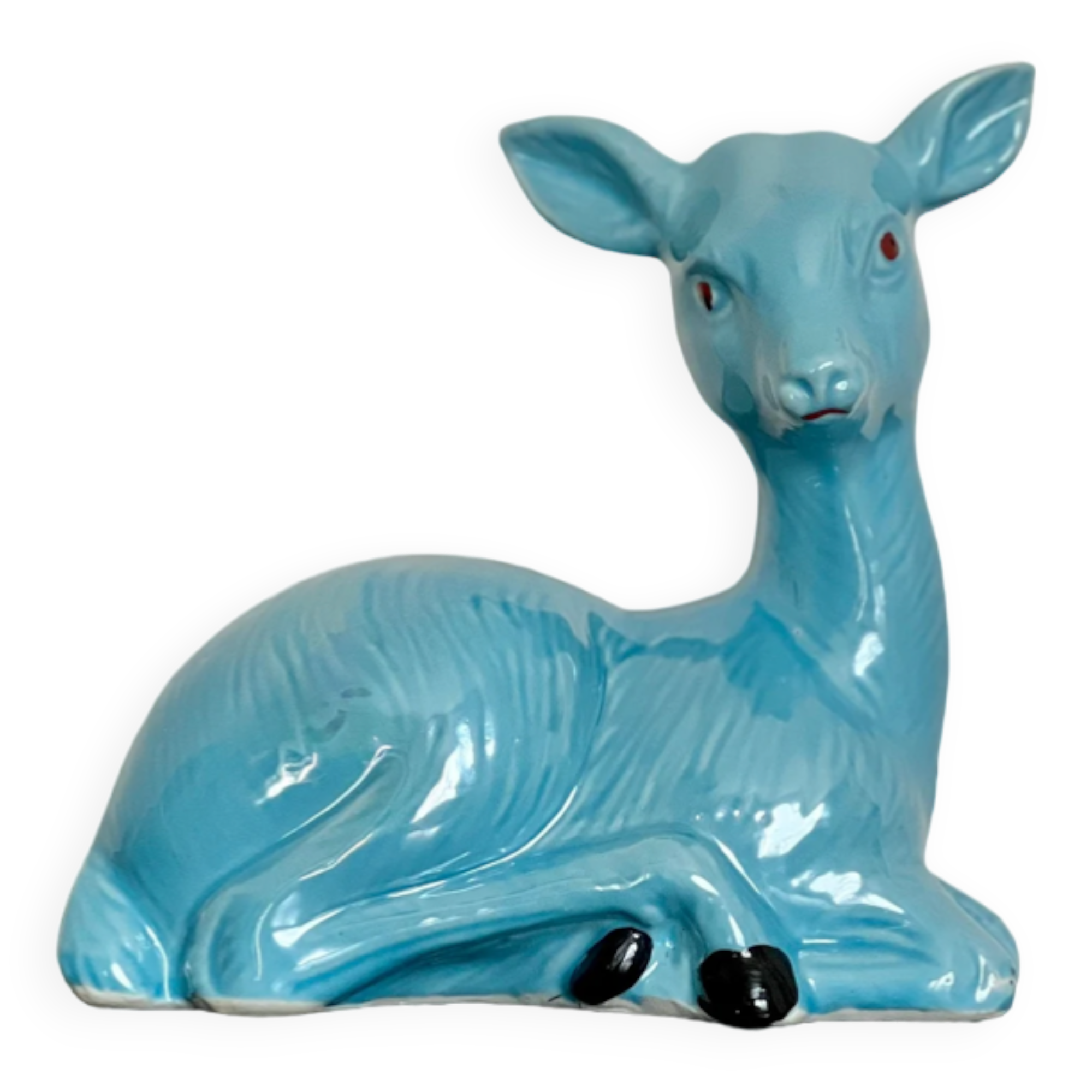 Biche en céramique vintage années 70