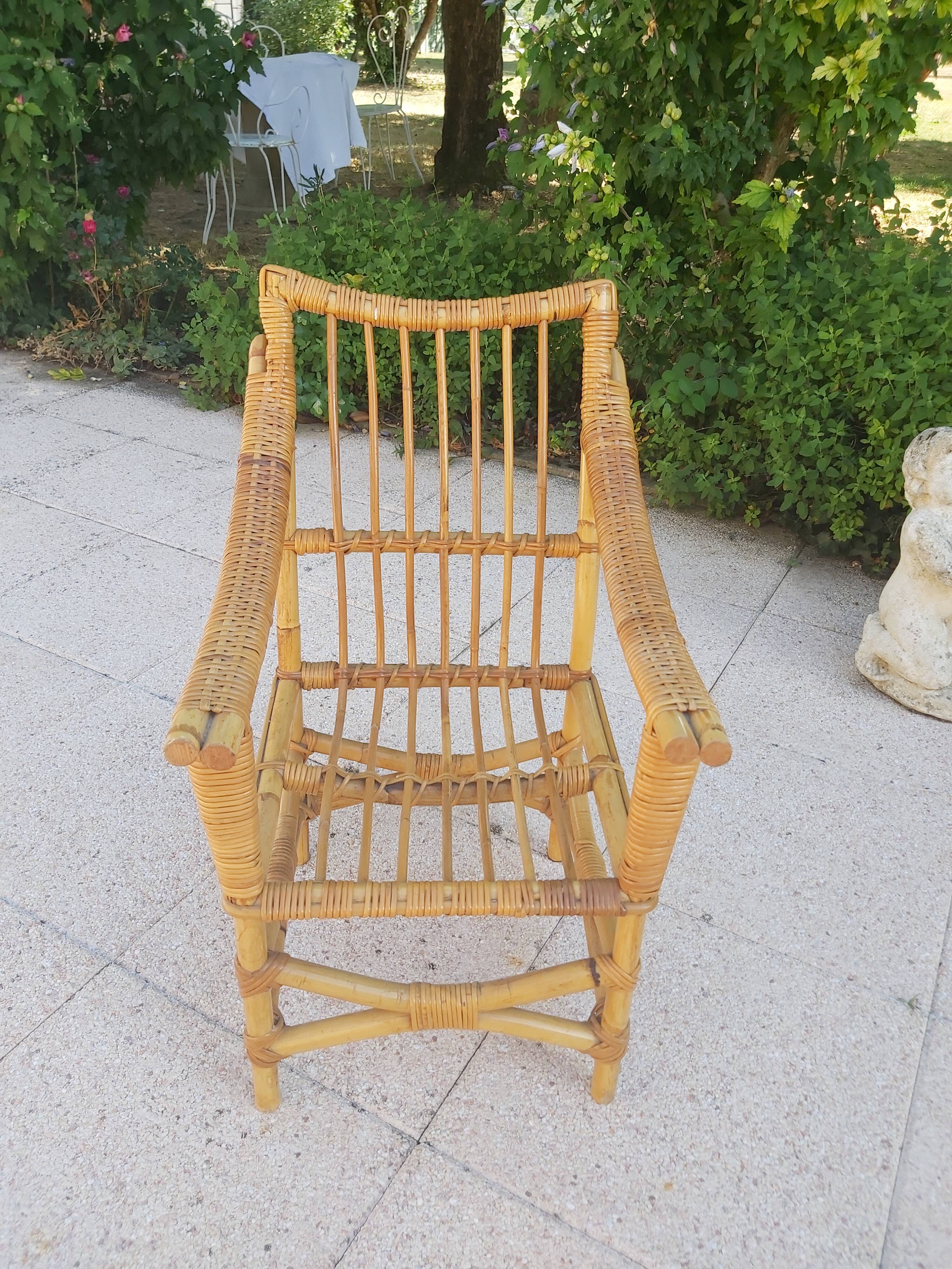 Children's rattan chair