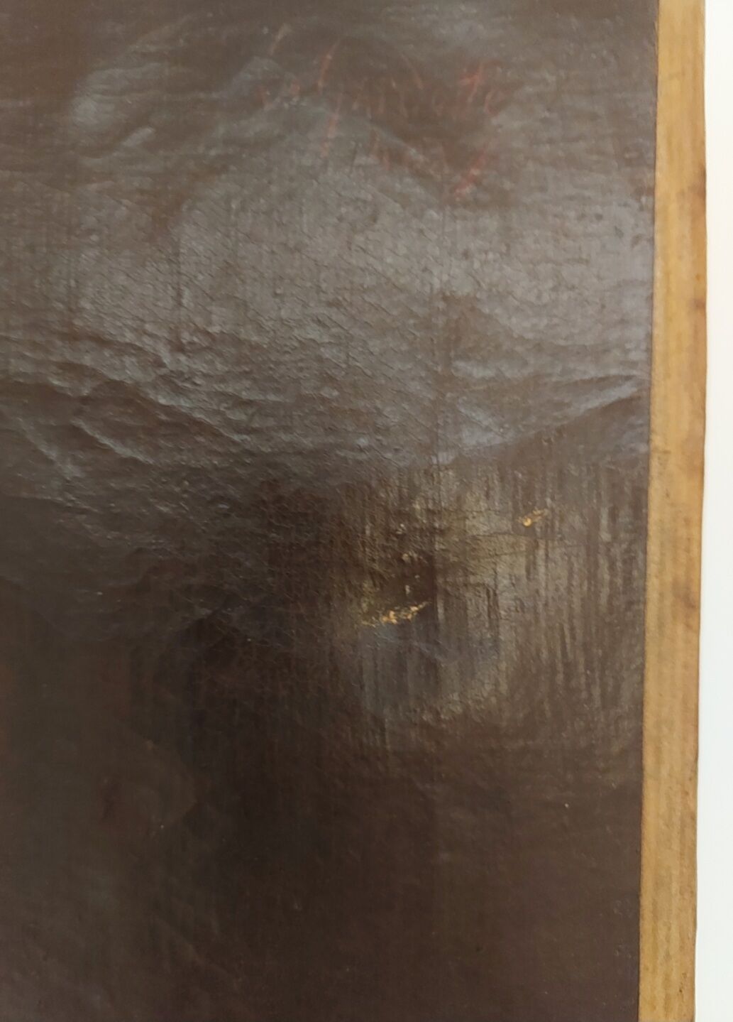 Portrait bearded man XlX the childcare sign