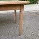 Louis XVI dining table renovated in raw wood from the 19th century