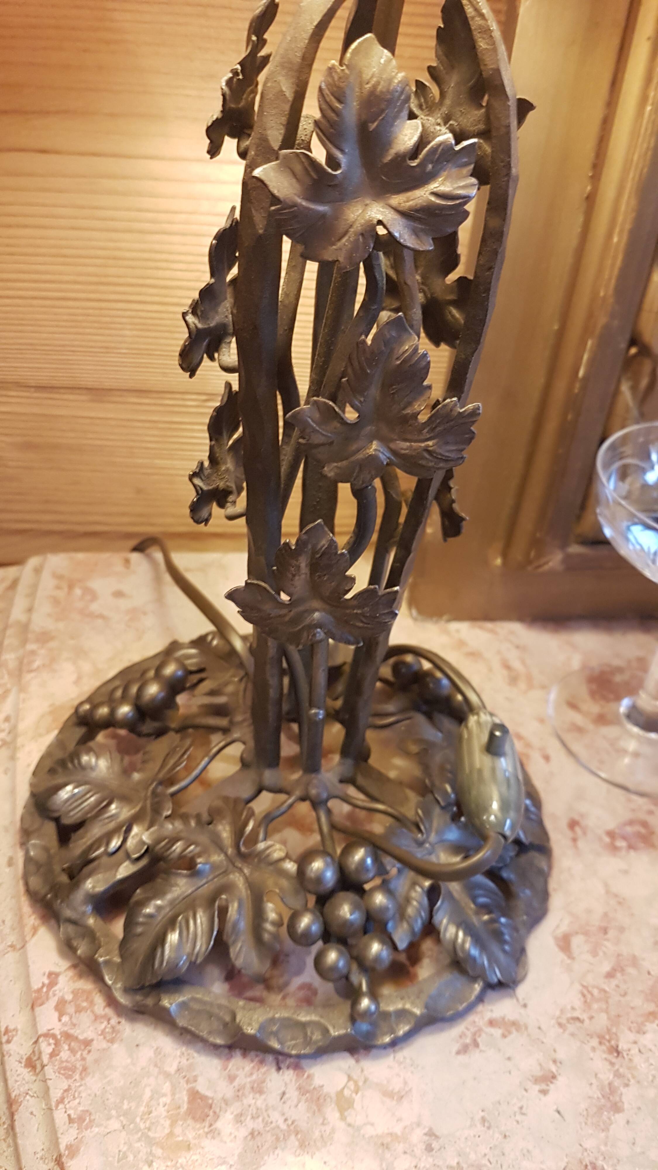 Muller Art Deco glass paste lamp