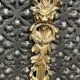 Fireplace screen. Bronze, copper, metal, gilding.