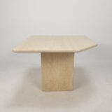 Italian Travertine Coffee Table, 1980s
