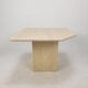 Italian Travertine Coffee Table, 1980s