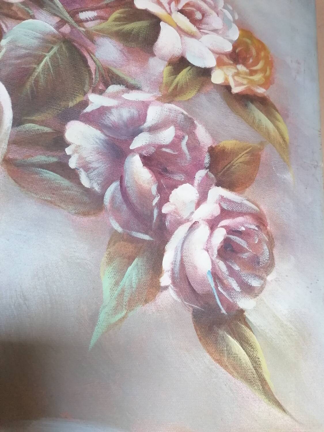 Oil painting bouquet of flowers 60x50 cm
