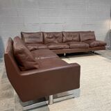 Sofa two leather modules