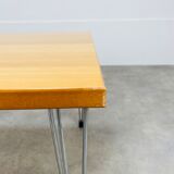 Table basse danoise pin age pieds eiffel bois