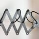 Industrial Grey Scissor Wall Lamp, 1960s